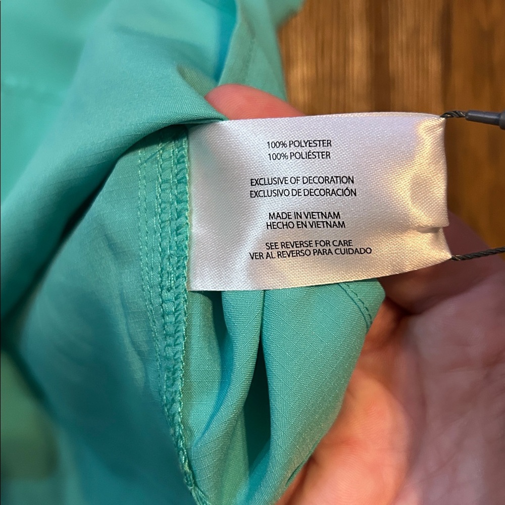 Eddie Bauer Men's Teal Button Down Shirt - Picture 9 of 11
